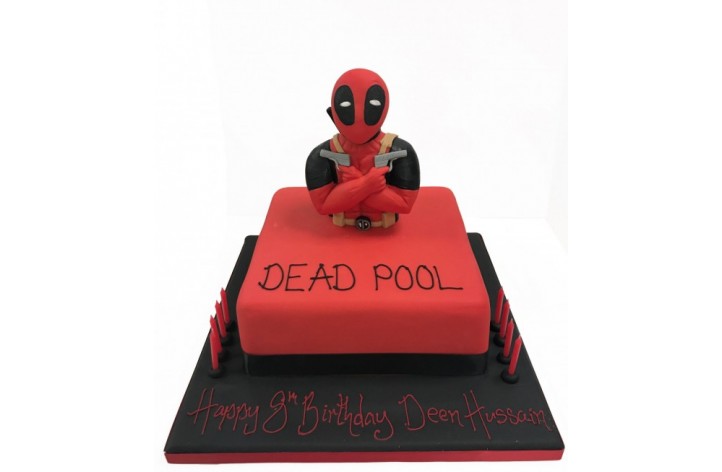 DeadPool Half Figure Cake